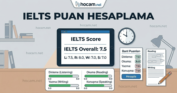 IELTS Puan Hesaplama Aracı – Overall Band Hesaplayıcı (Akademik ve Genel Eğitim)