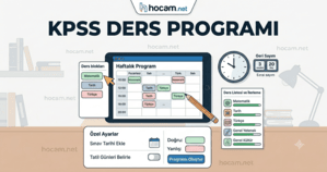 KPSS Ders Çalışma Programı Hazırlama 2026 | Kişiye Özel Çalışma Planı