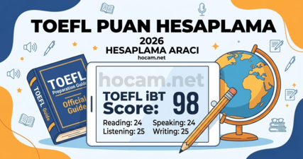 TOEFL Puan Hesaplama 2026 | TOEFL iBT Score Calculator
